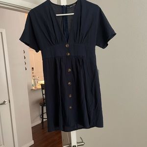 Navy blue shein dress